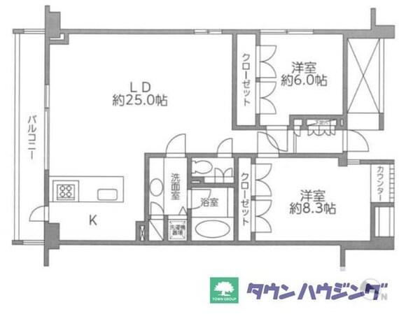 レジディア北新宿の物件間取画像